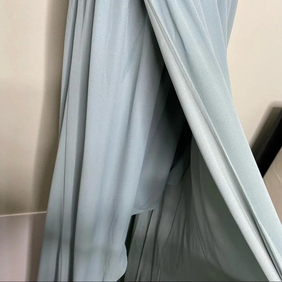 ✨NWT Show Me Your Mumu Silver Sage Crisp Blue Kendall Maxi Dress Gown Size Large - Picture 6 of 9